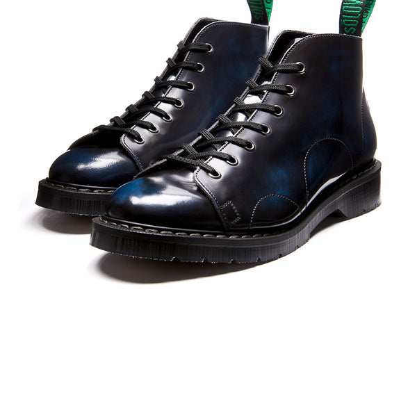 Solovair Navy Rub-Off Monkey Boot
