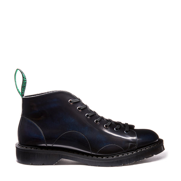solovair Navy Rub-Off Monkey Boot