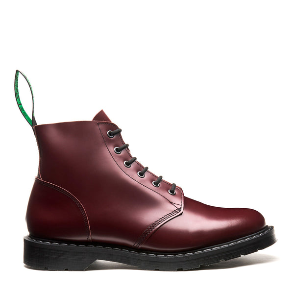 solovair Oxblood Hi-Shine 6 Eye Astronaut Boot