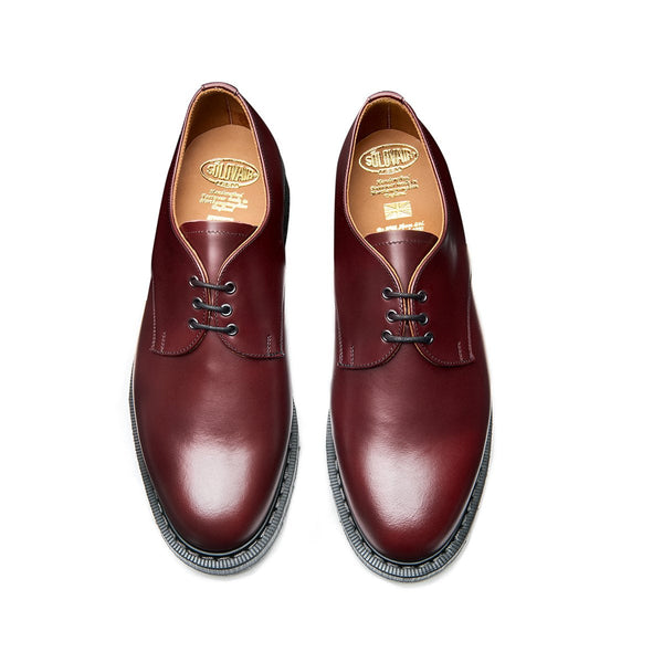 Solovair Oxblood Hi-Shine Gibson Shoe