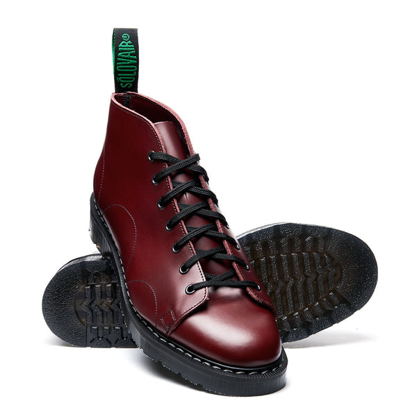 Solovair Oxblood Hi-Shine Monkey Boot