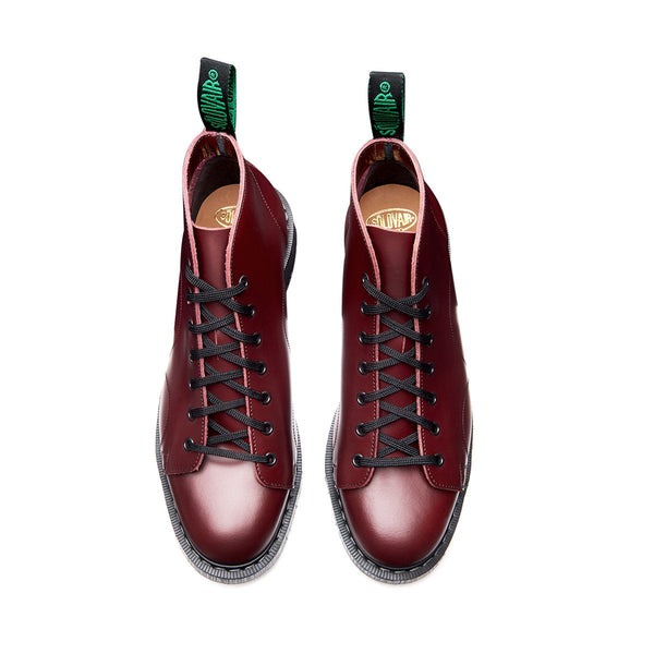 Solovair Oxblood Hi-Shine Monkey Boot