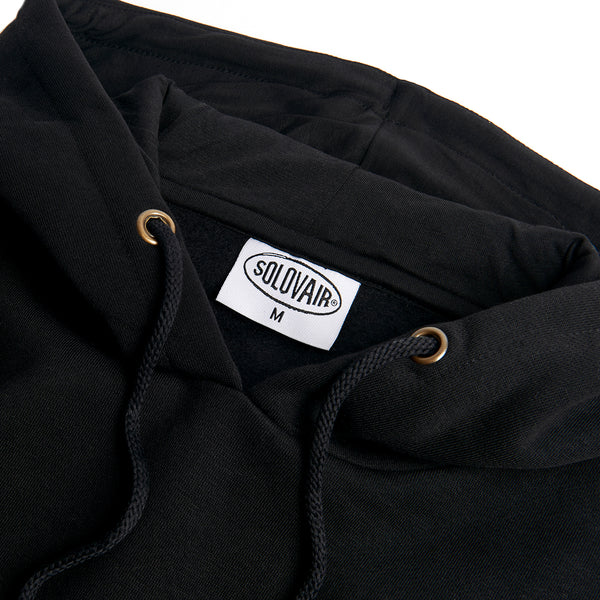 Solovair Solovair L/S Logo Pullover Hoodie - Black