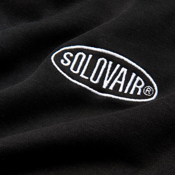 Solovair Solovair L/S Logo Pullover Hoodie - Black