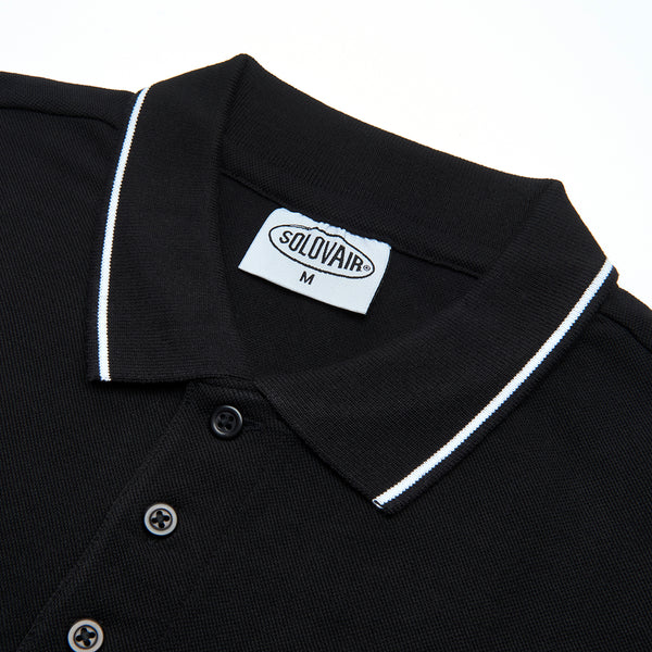 Solovair Solovair S/S Polo Shirt - Black