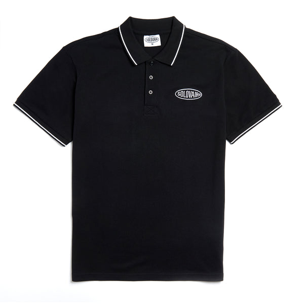 solovair Solovair S/S Polo Shirt - Black