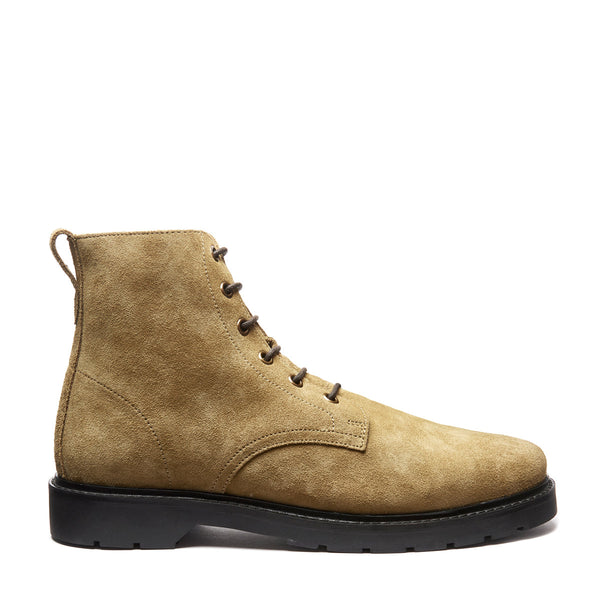solovair Tan Suede 6 Eye Derby Boot