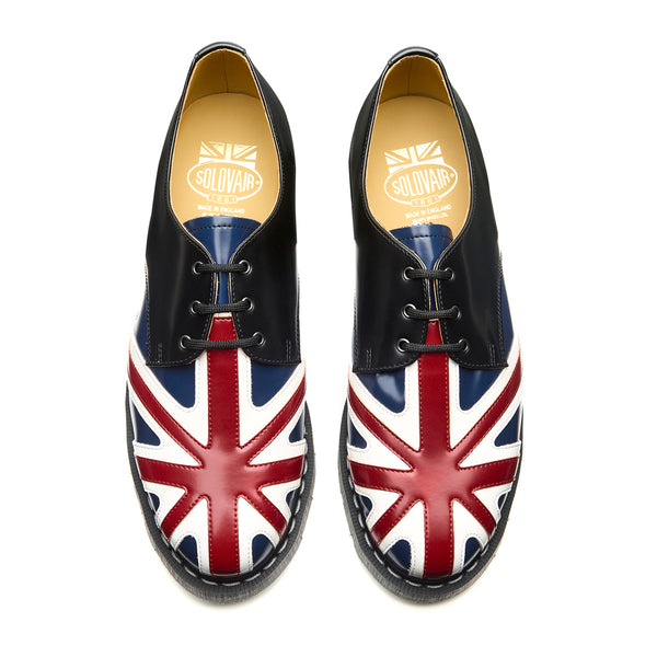 Solovair Union Jack 3 Eye Gibson Shoe