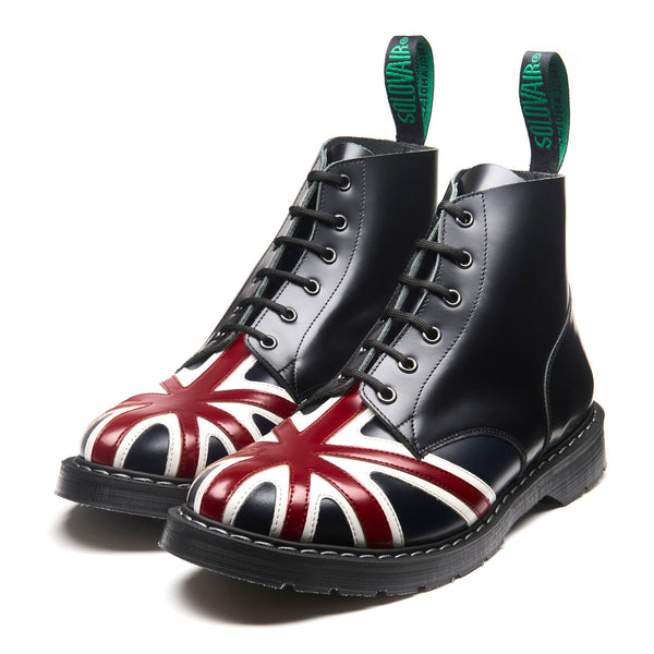 Solovair Union Jack 6 Eye Derby Boot