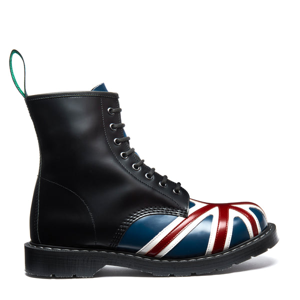 solovair Union Jack 8 Eye Derby Boot