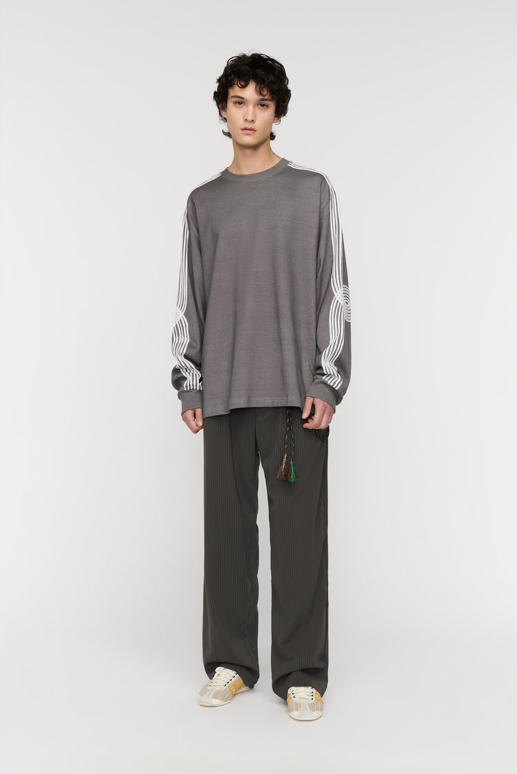 Song For The Mute "Applique" Oversized Crew Neck Pullover / Song For The Mute