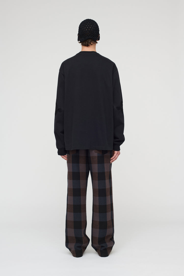 Song For The Mute "Appliqué" Oversized Crew Neck Pullover / Song For The Mute