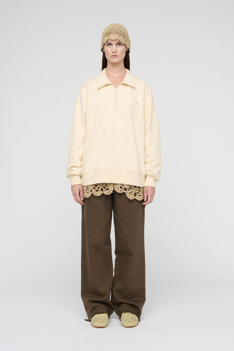 Song For The Mute "Daisy" Quarter Zip Jumper / Song For The Mute