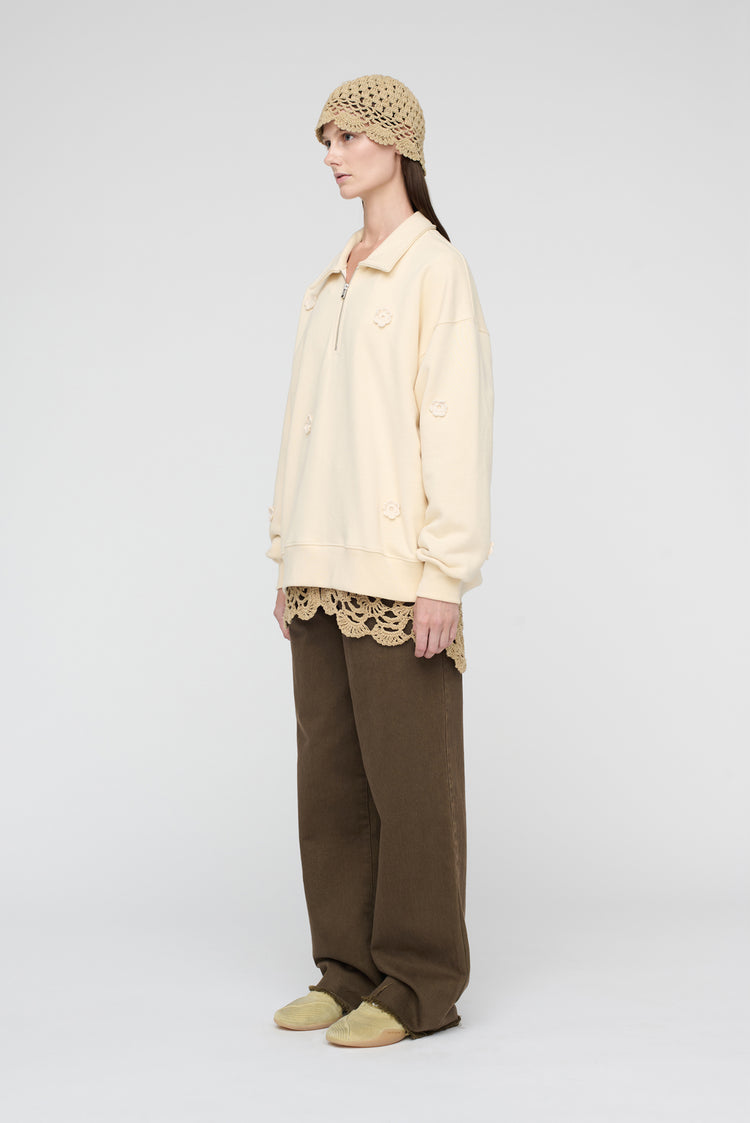 Song For The Mute "Daisy" Quarter Zip Jumper / Song For The Mute