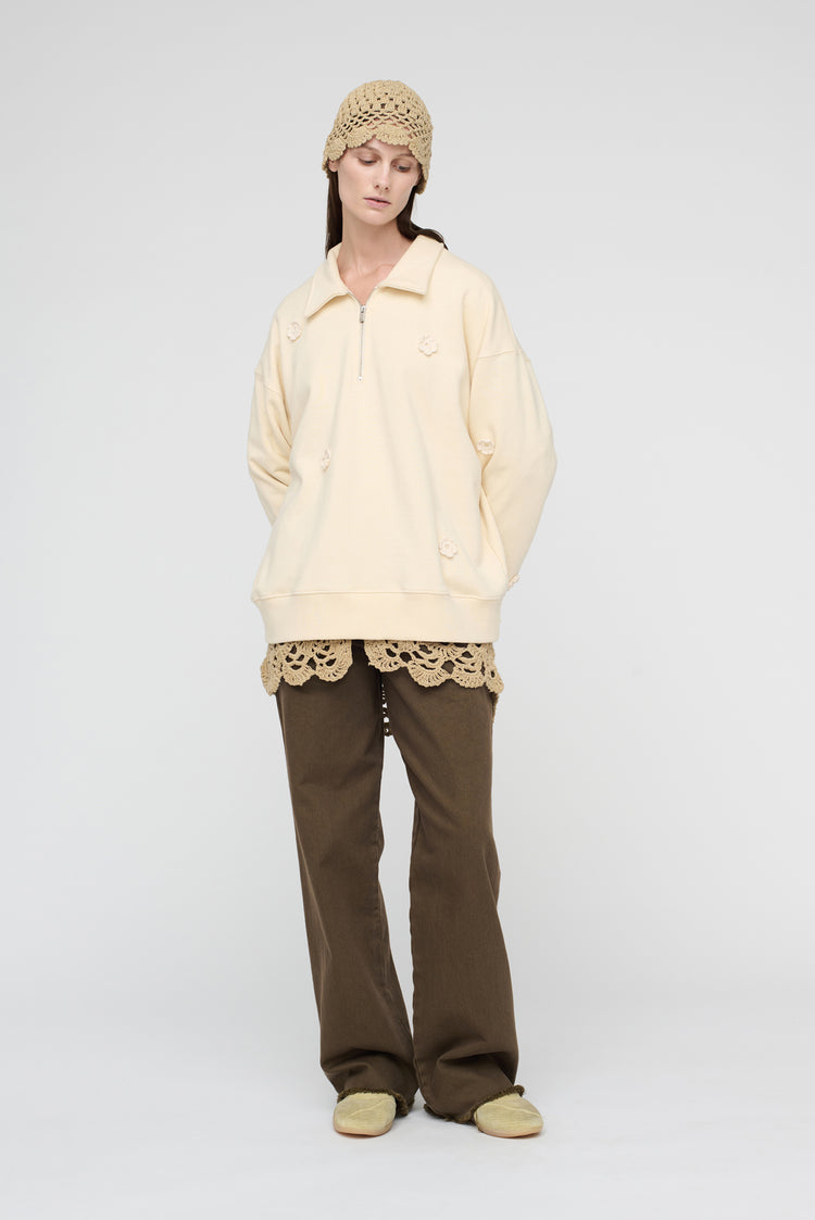 song for the mute "Daisy" Quarter Zip Jumper / Song for the Mute