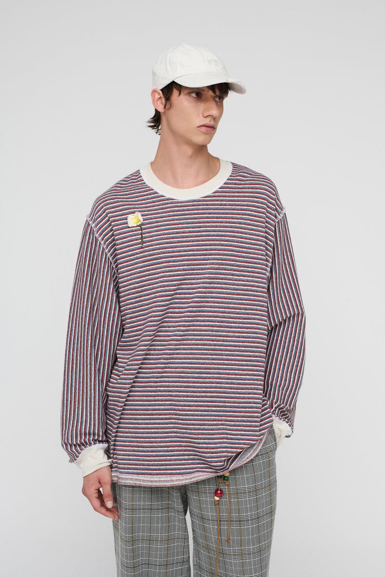 Song For The Mute "Flower" Oversized Crew Neck Pullover / Song For The Mute