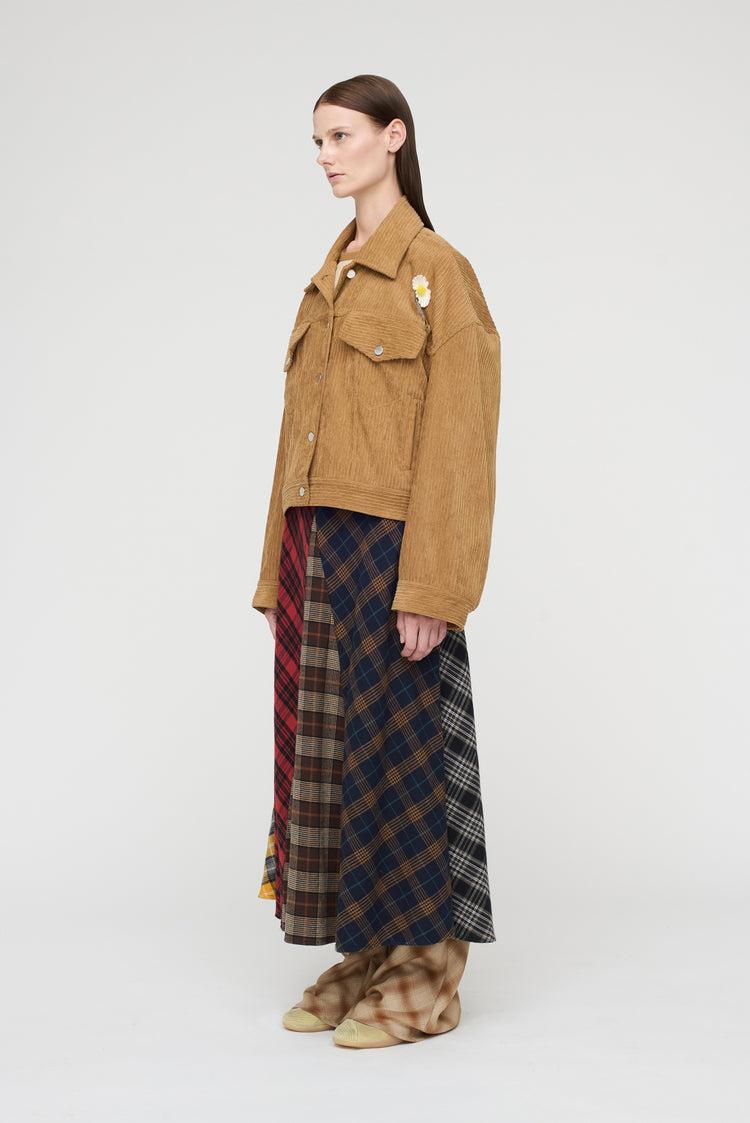 Song For The Mute "Flower" Pleated Worker Jacket / Song For The Mute