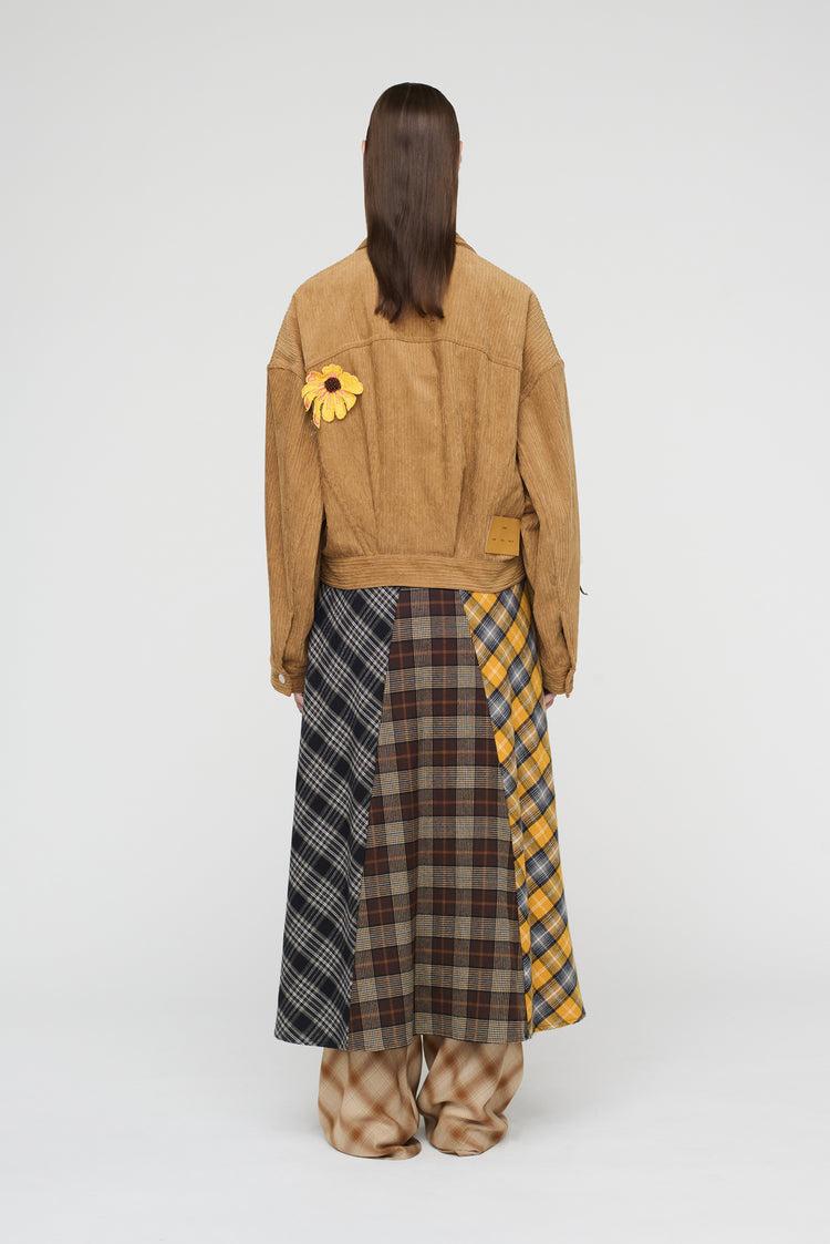 Song For The Mute "Flower" Pleated Worker Jacket / Song For The Mute