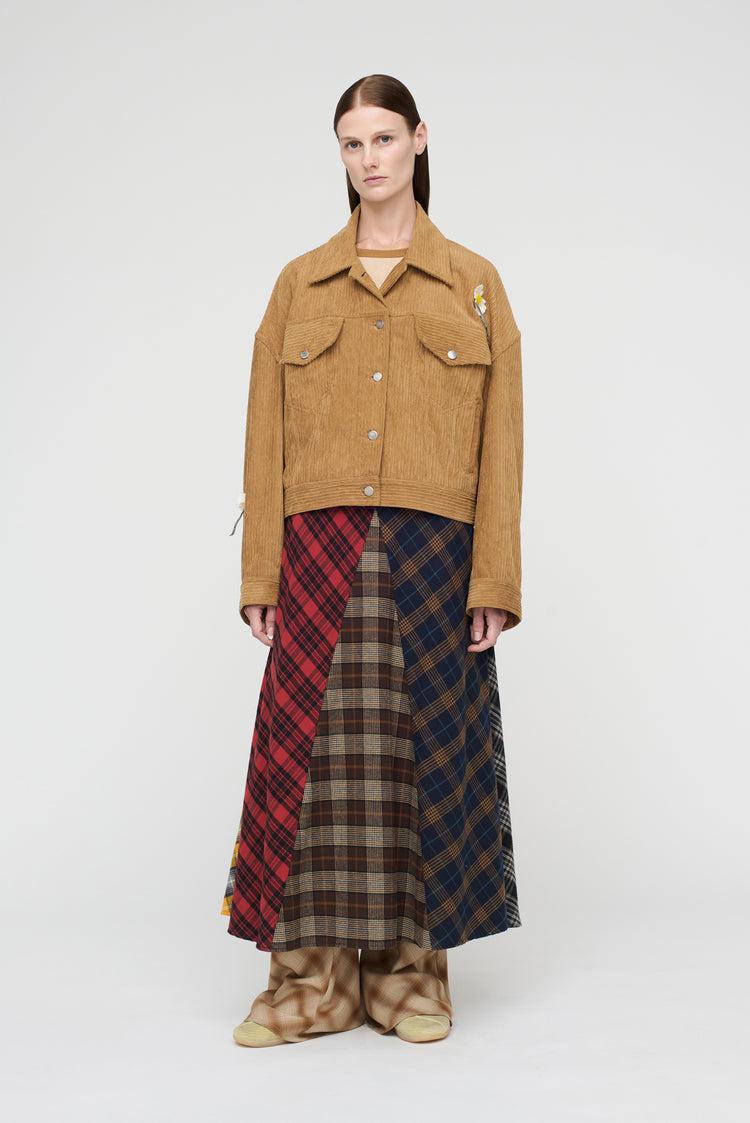 Song For The Mute "Flower" Pleated Worker Jacket / Song For The Mute