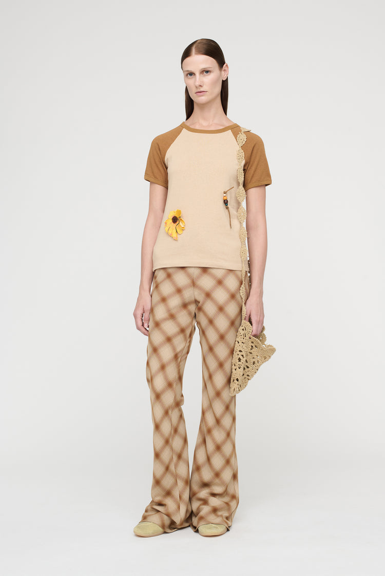 Song For The Mute "Flower" Raglan Slim Tee / Song For The Mute