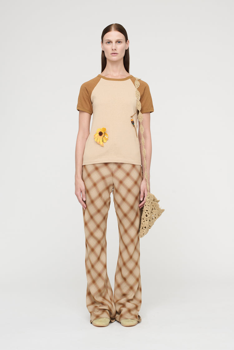 song for the mute "Flower" Raglan Slim Tee / Song for the Mute