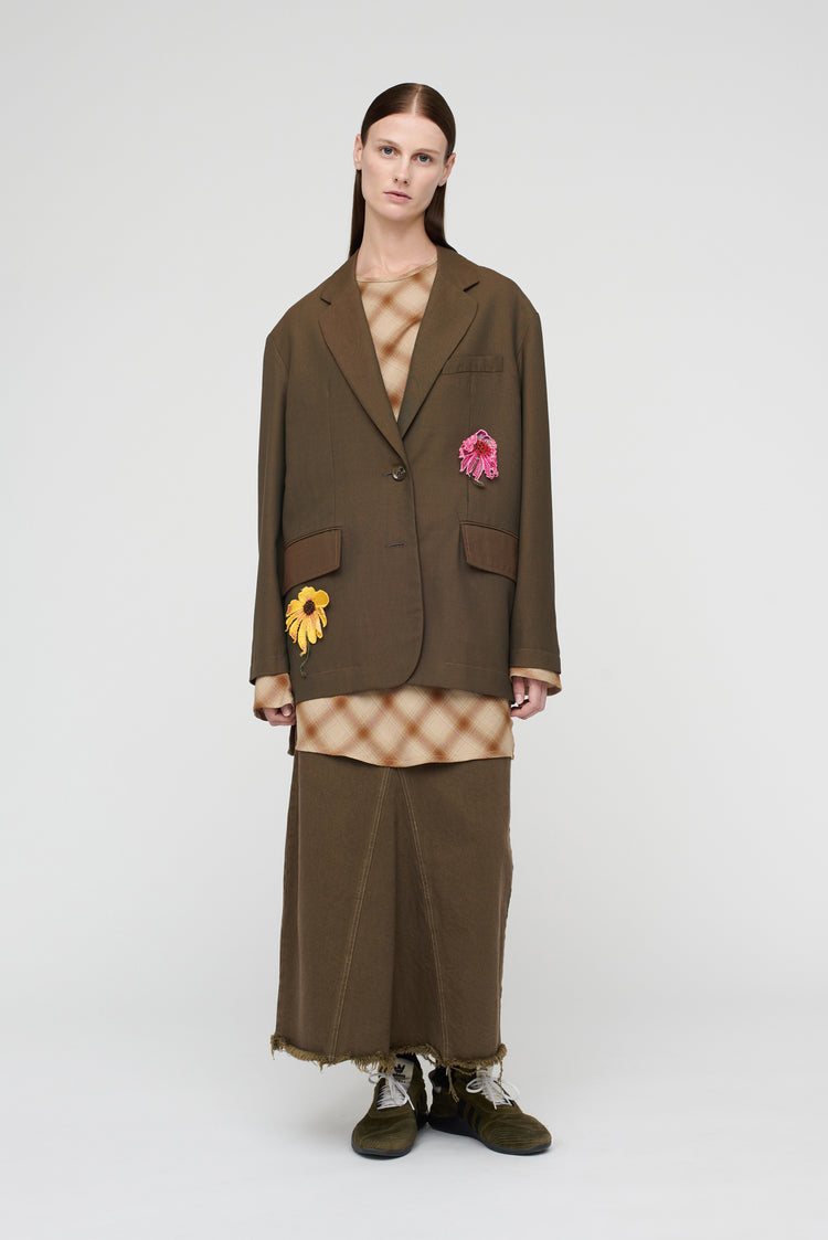 Song For The Mute "Flower" Square Blazer / Song For The Mute