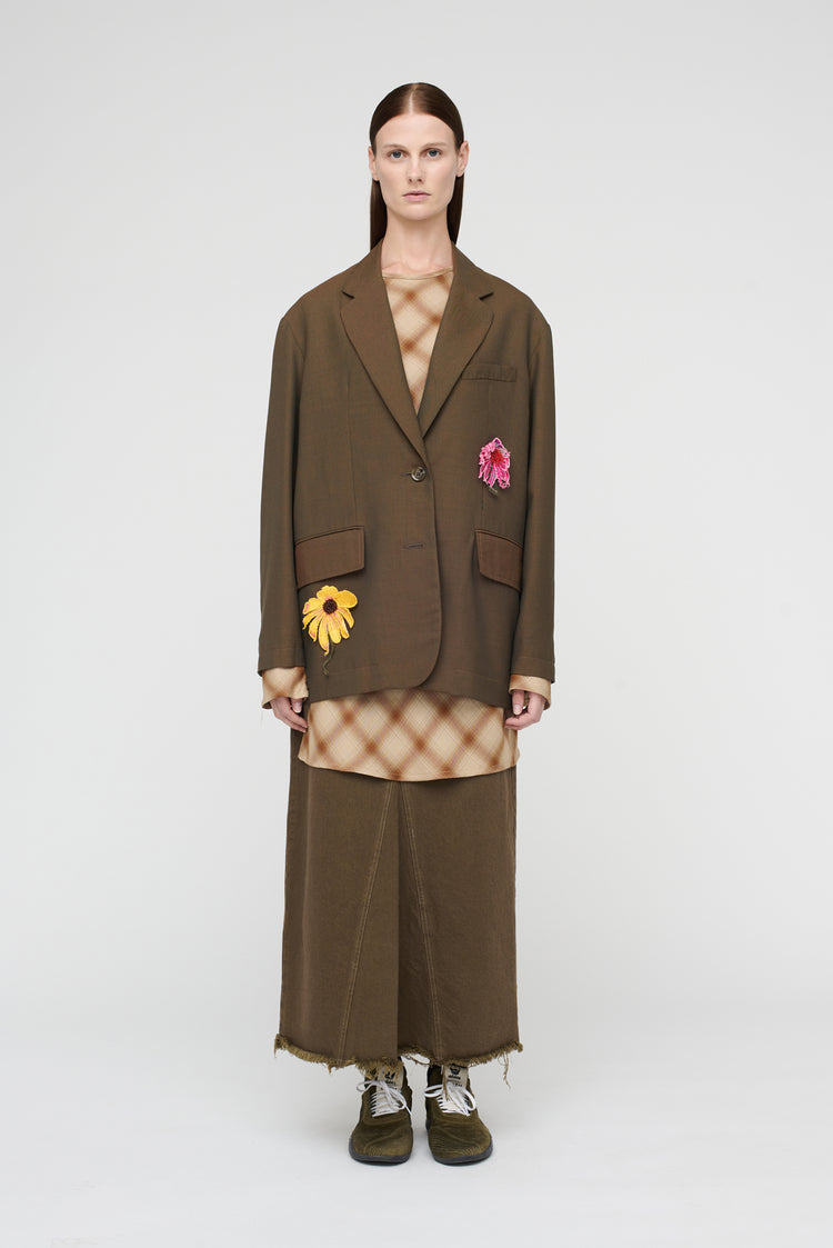 song for the mute "Flower" Square Blazer / Song for the Mute