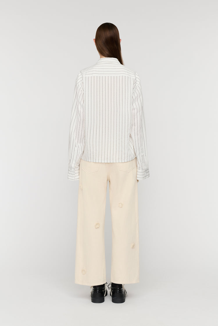 Song For The Mute L/S Cropped Casual Shirt / Song For The Mute