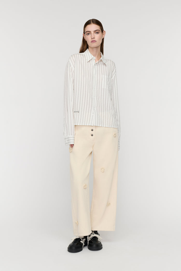 Song For The Mute L/S Cropped Casual Shirt / Song For The Mute