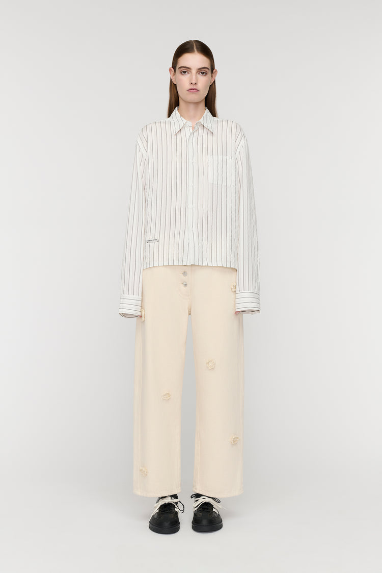 song for the mute L/S Cropped Casual Shirt / Song for the Mute