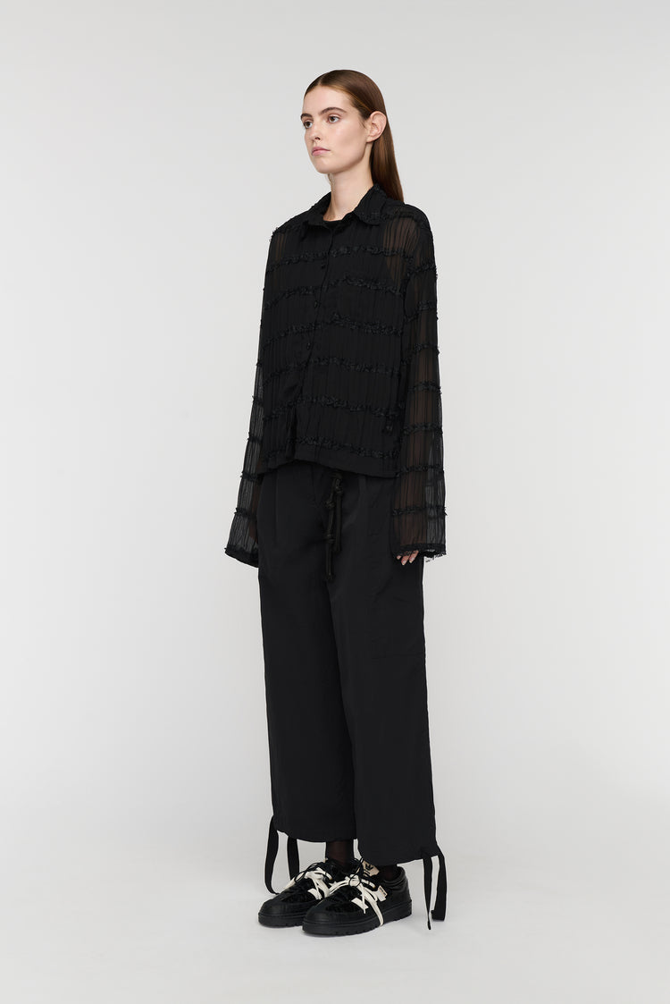 Song For The Mute L/S Cropped Casual Shirt / Song For The Mute