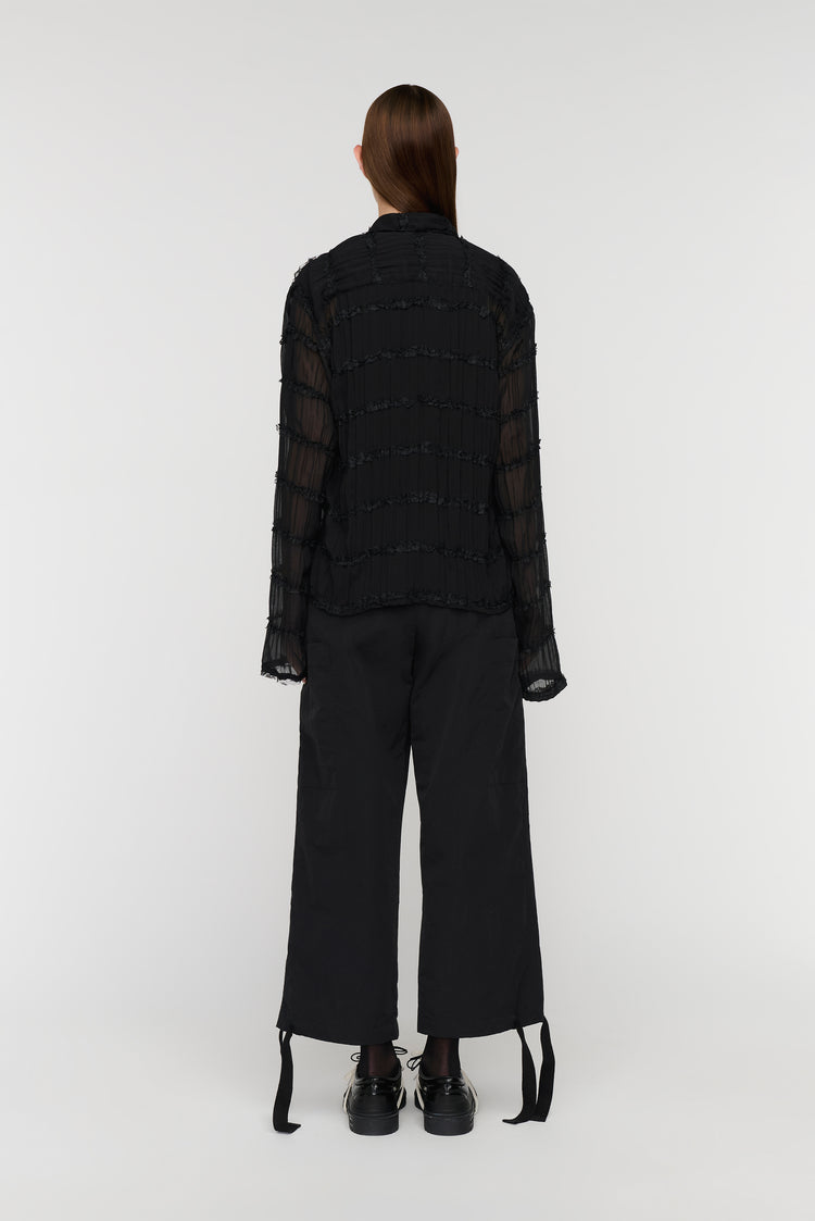 Song For The Mute L/S Cropped Casual Shirt / Song For The Mute