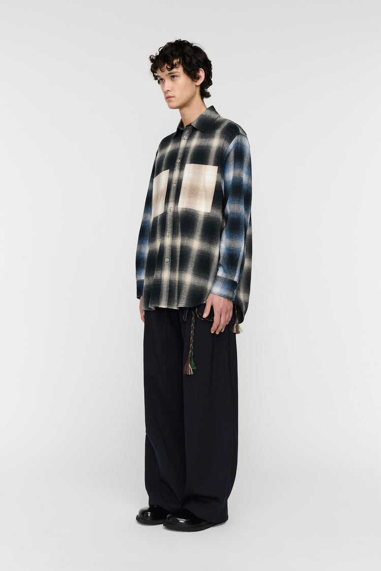 Song For The Mute L/S Pleated Box Shirt / Song For The Mute
