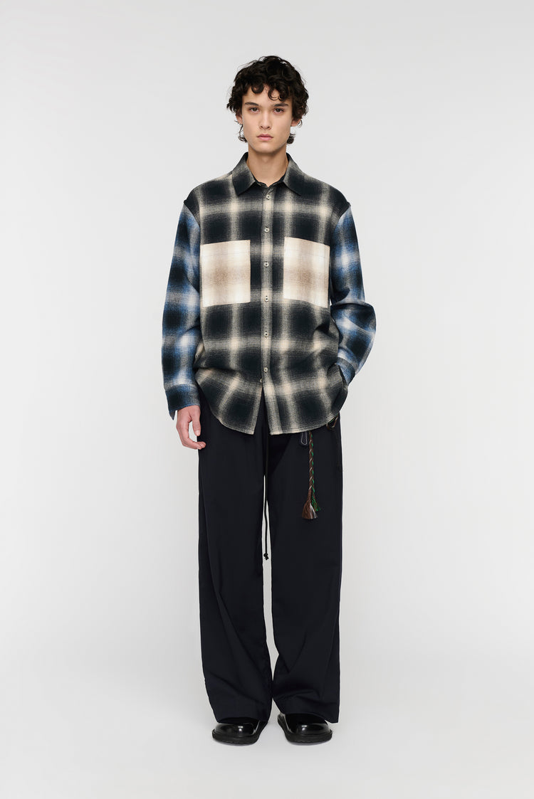 Song For The Mute L/S Pleated Box Shirt / Song For The Mute