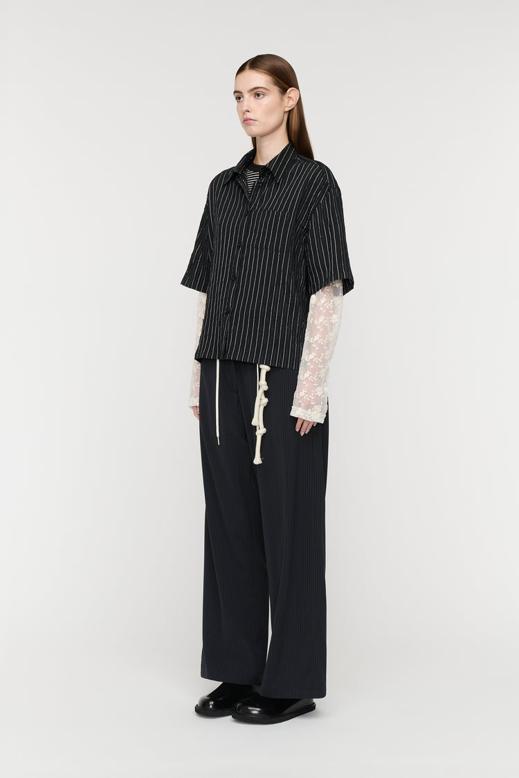 Song For The Mute S/S Cropped Casual Shirt / Song For The Mute