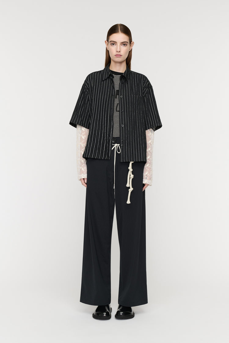 Song For The Mute S/S Cropped Casual Shirt / Song For The Mute