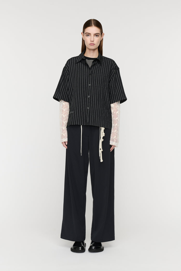 song for the mute S/S Cropped Casual Shirt / Song for the Mute