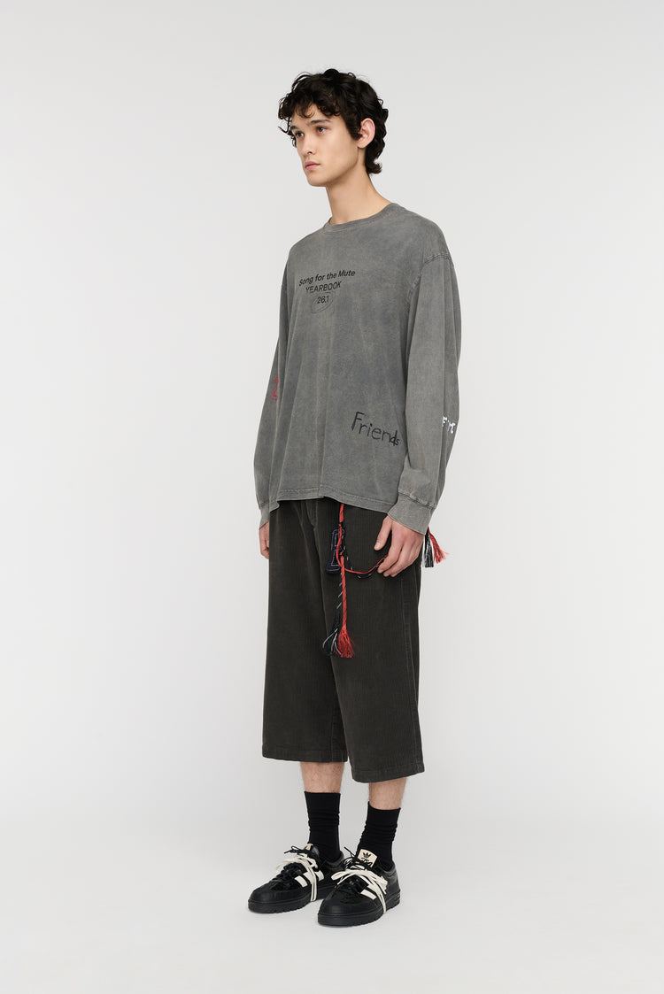 Song For The Mute "Scribble" Oversized Crew Neck Pullover / Song For The Mute