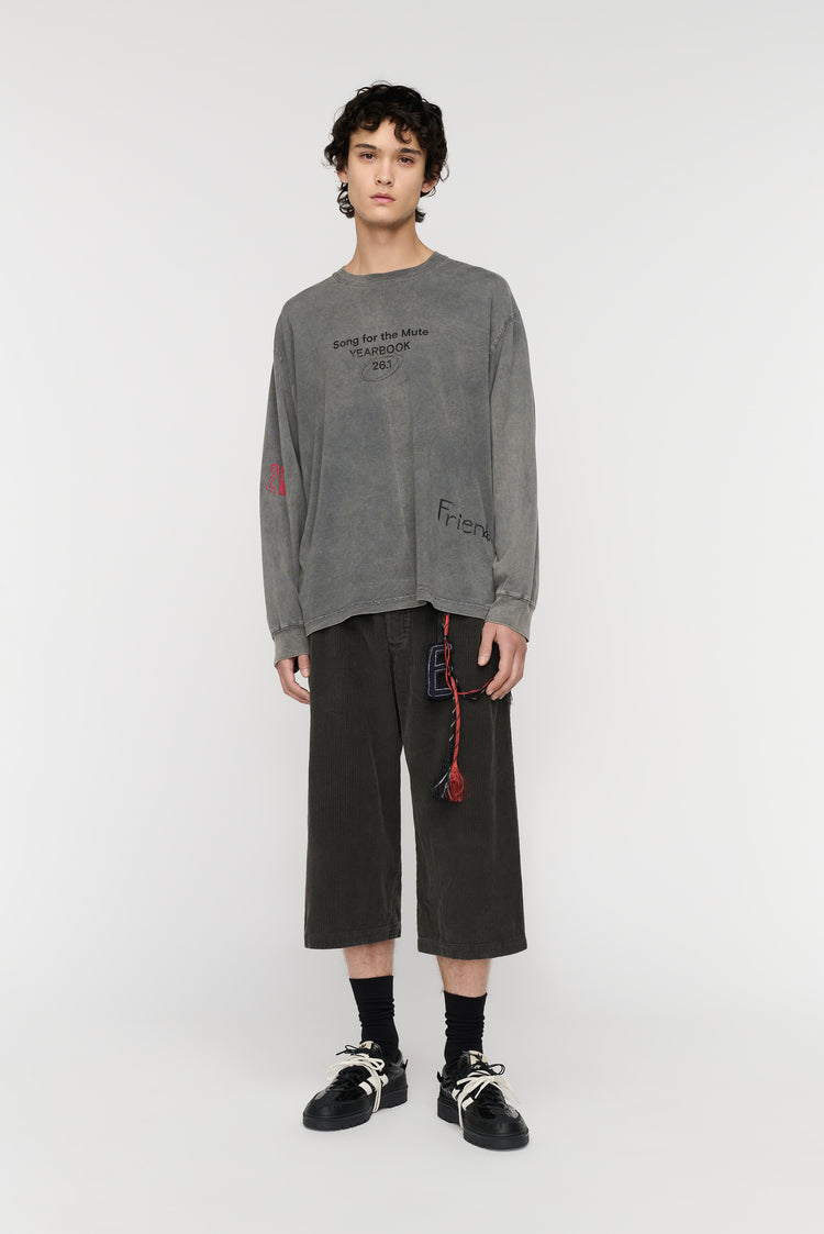 Song For The Mute "Scribble" Oversized Crew Neck Pullover / Song For The Mute