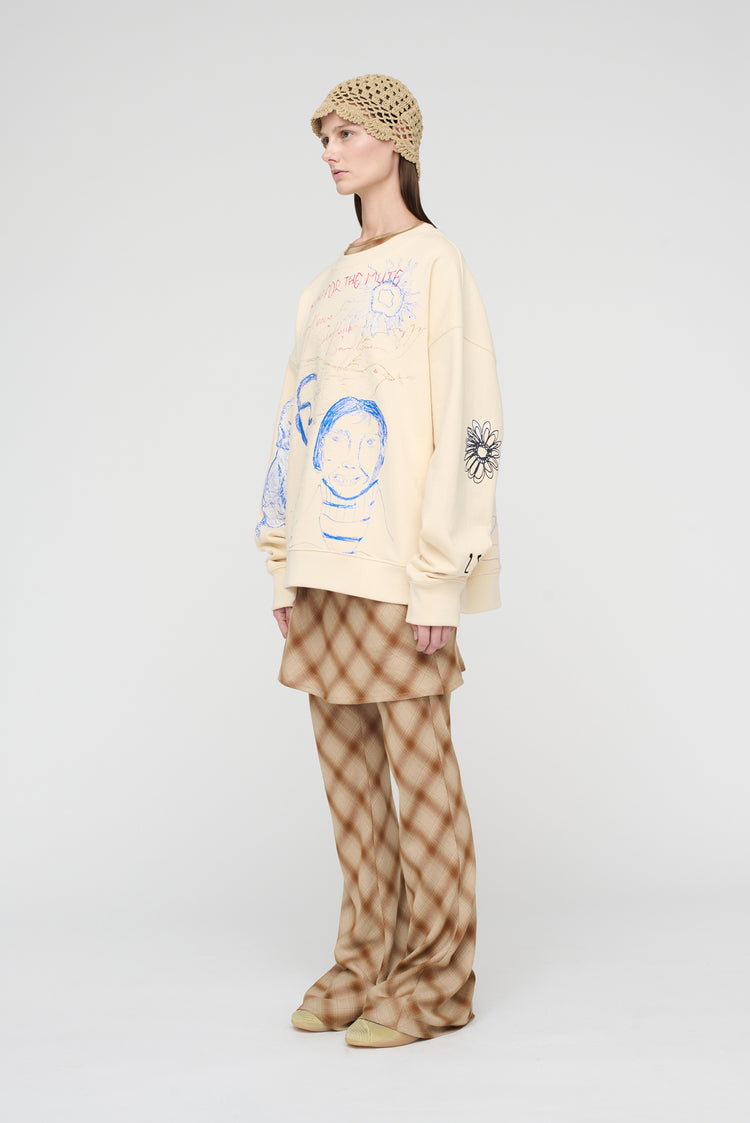 Song For The Mute "Sketchbook" Relaxed Pullover / Song For The Mute