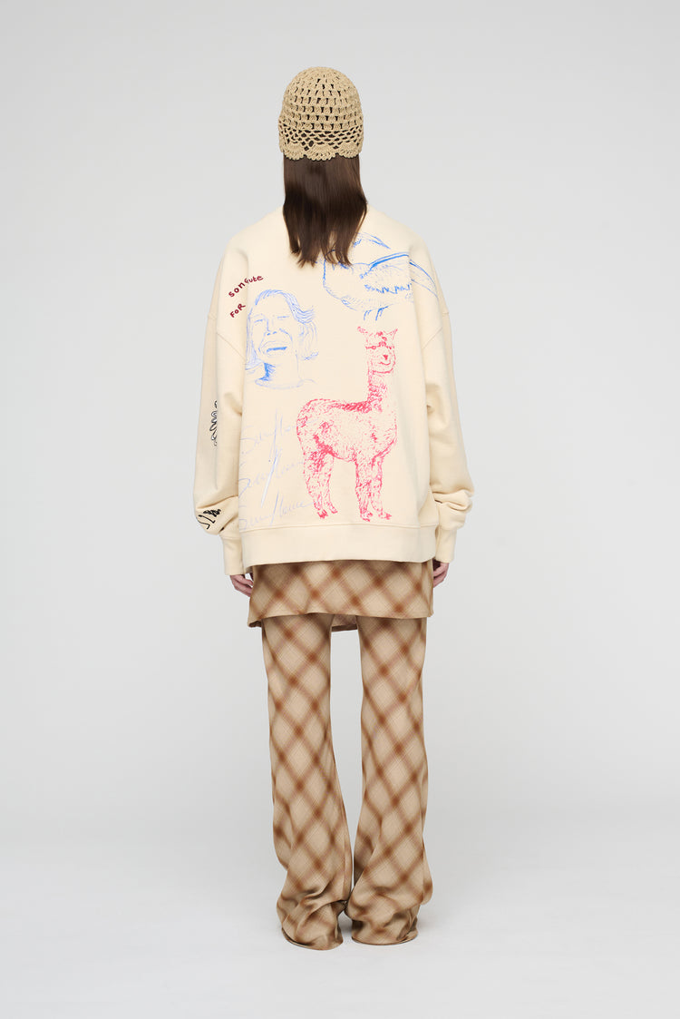 Song For The Mute "Sketchbook" Relaxed Pullover / Song For The Mute