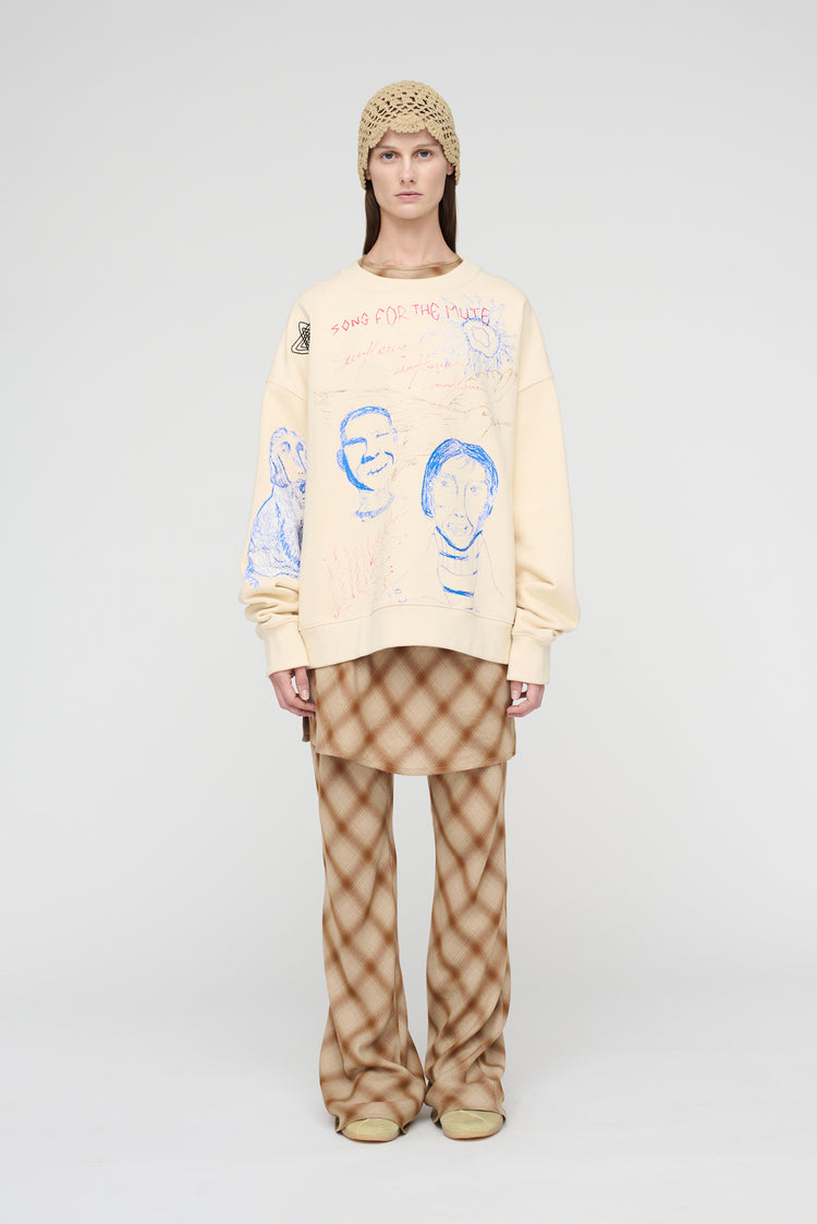 song for the mute "Sketchbook" Relaxed Pullover / Song for the Mute