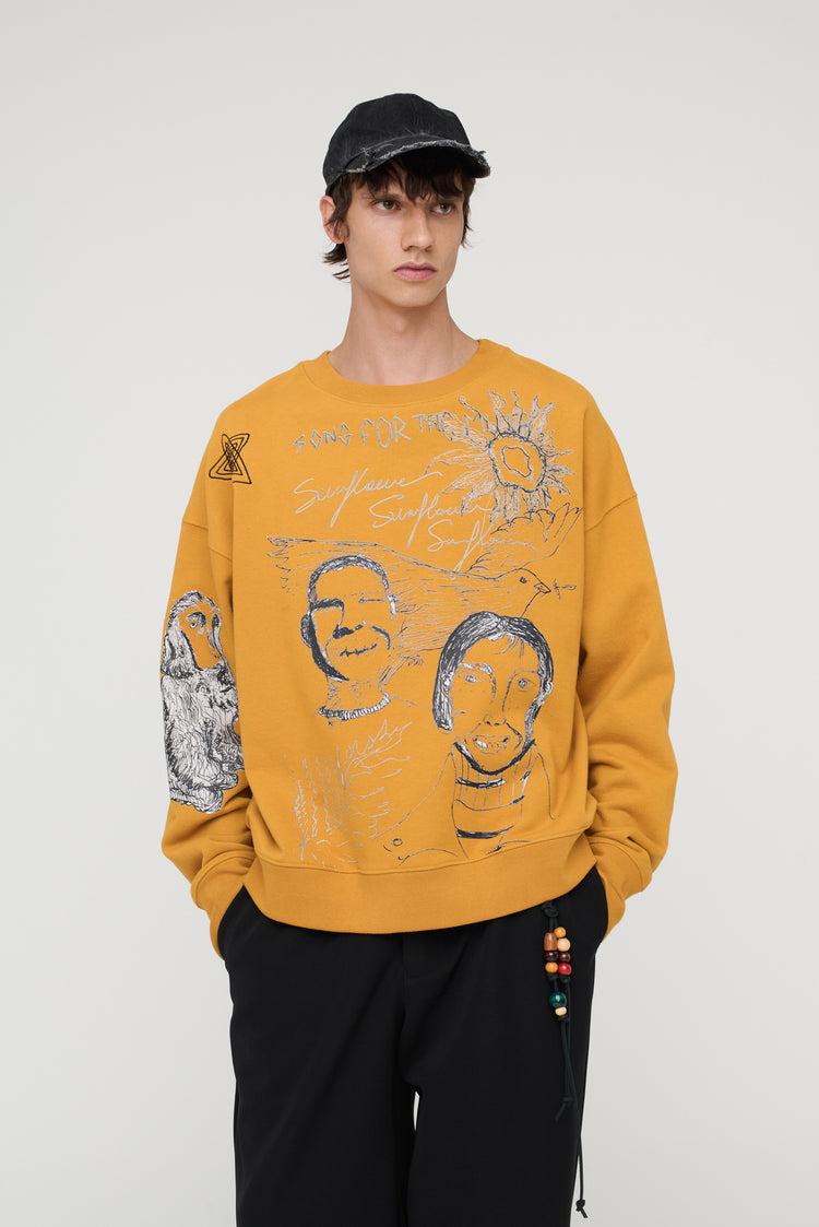 song for the mute "Sketchbook" Relaxed Pullover / Song for the Mute