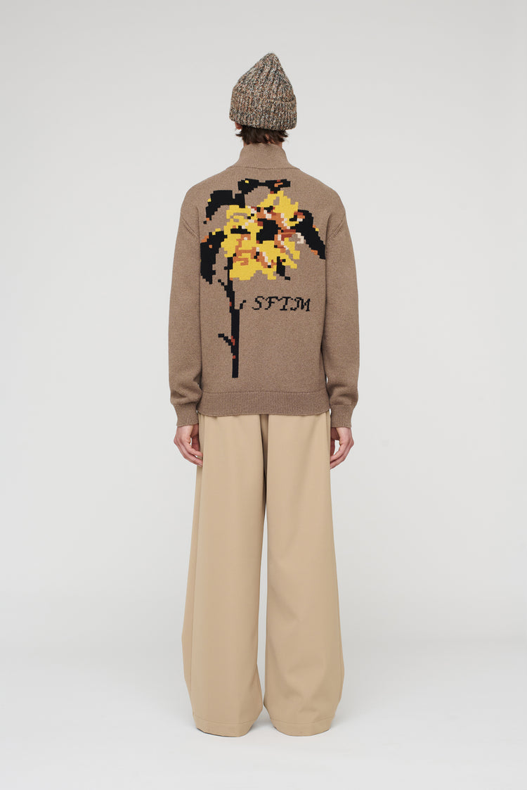 Song For The Mute Zip Up Funnel Cardigan / Song For The Mute