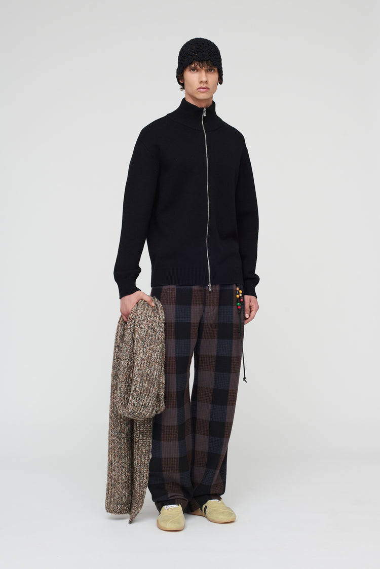 Song For The Mute Zip Up Funnel Cardigan / Song For The Mute