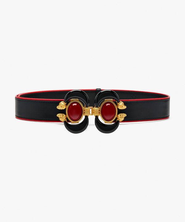 sonia petroff Aries Leather Belt Black