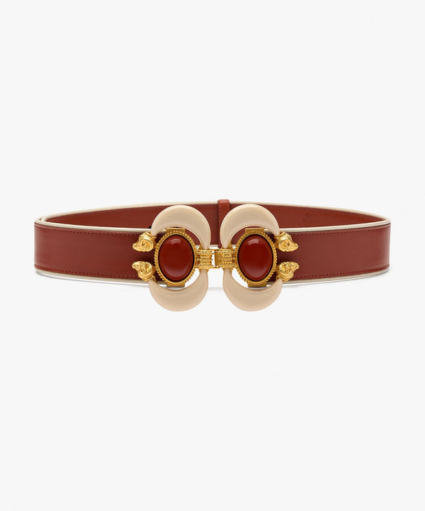 sonia petroff Aries Leather Belt Brown