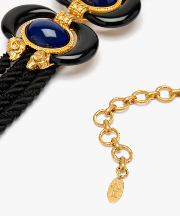 Sonia Petroff Aries Twisted Cord Belt Black