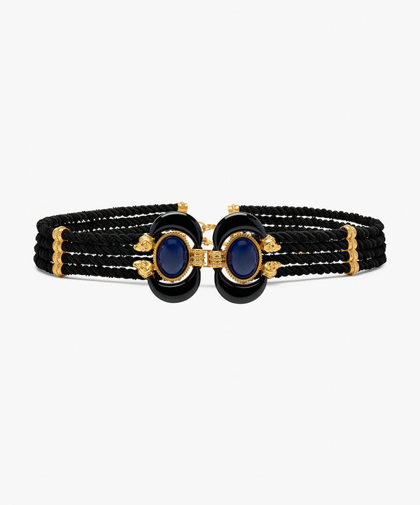 sonia petroff Aries Twisted Cord Belt Black
