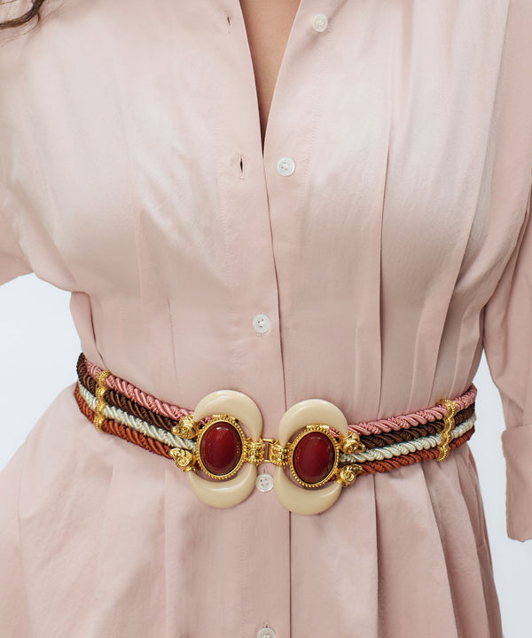 Sonia Petroff Aries Twisted Cord Belt Multi